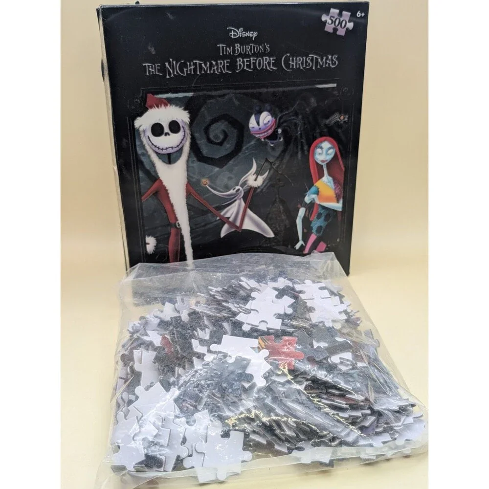 Disney Nightmare Before Christmas Prime 3D Jigsaw Puzzle 500 Pcs Jack Sally *